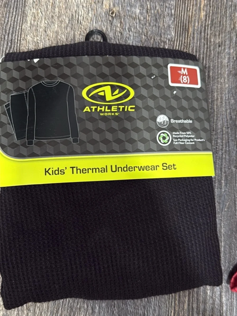 Athletic Works Kids' Thermal Underwear Set - Black